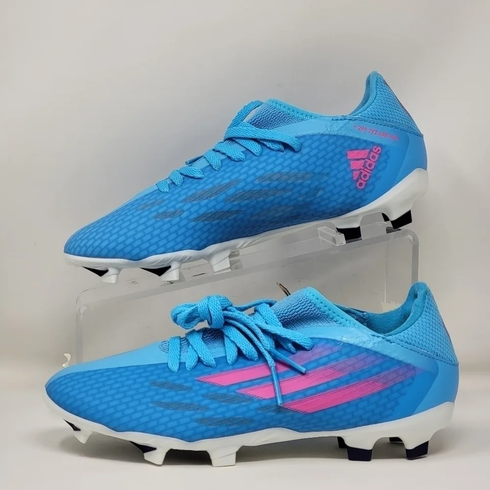 Adidas X Speedflow.3 FG GW7483 Aqua Blue Football Soccer Cleats Mens Size 5 New